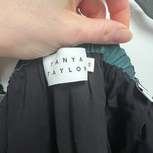 TANYA TAYLOR Georgetta Plaid Peasant Top Size Small - Picture 4 of 10